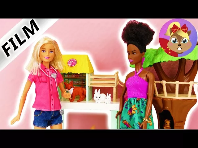 芭比娃娃 barbie 玩偶影片世界上最棒的工作 照顾动物宝宝 好可爱~